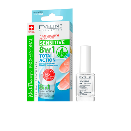 EV11 NAILS ИНТЕНЗ. ЗАЗДРАВИТЕЛ TOTAL ACTION SENSITIVE, 12 МЛ