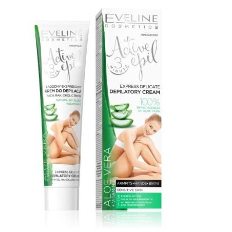 EV1 ДЕПИЛАТ. КРЕМ ACTIVE EPIL С АЛОЕ 3 В1 /ЧУВСТВ. КОЖА/, 125 МЛ