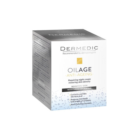 DD OILAGE НОЩЕН КРЕМ, ВЪЗСТАНОВЯВАЩ ПЛЪТНОСТТА НА КОЖАТА, 50 ГР.
