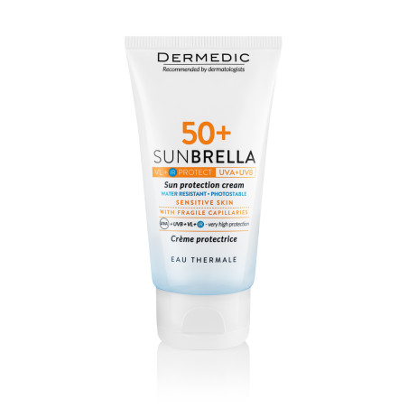 DD SUNBRELLA СЛЪНЦЕЗАЩИТЕН КРЕМ SPF 50+ КОЖА С НАП. КАПИЛЯРИ 50 МЛ