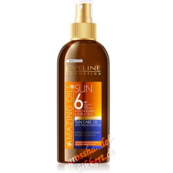 EVE AMAZING OILS СЛЪНЦЕЗАЩИТНО ОЛИО SPF 6 С УСКОРИТЕЛ ЗА ТЕН, 150 МЛ