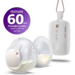 Двойна електрическа помпа Philips AVENT Hands-free SCF532/11 тип “свободни ръце”, която дискретно се побира в сутиена, задвижващ