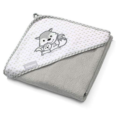 Хавлия за баня Babyono бамбук, 100х100 см, сива 346/03