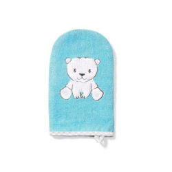 Тривка с апликация Babyono бамбук, синя 347/02