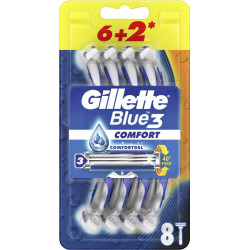GILLETTE Blue 3+ Comfort, самобръсначка, 6+2бр.
