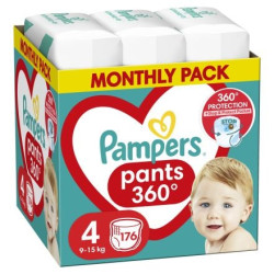 PAMPERS 9% ДДС Pants Размер 4, гащички, MSB, 176бр.