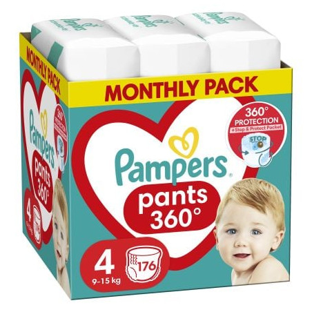 PAMPERS 9% ДДС Pants Размер 4, гащички, MSB, 176бр.