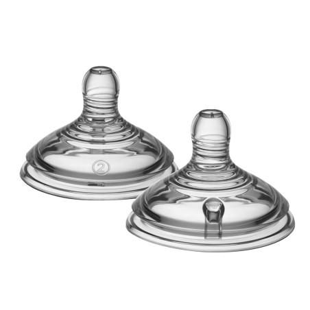 Силиконови биберони за хранене Tommee Tippee Natural Start Medium, 2 капки, 2 броя