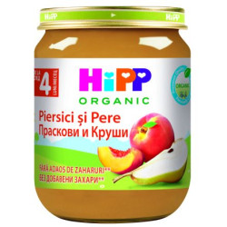 HIPP 4205 Праскова с круша, пюре, 125 гр