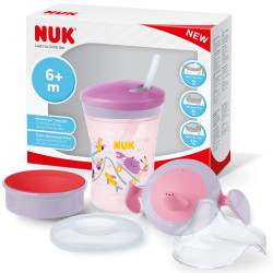 NUK СЕТ Evolution Cups All-in-one момиче