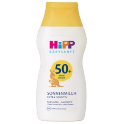HIPP Babysanft 90800, слънцезащитно мляко, за Бебе SPF 50+, 200 мл
