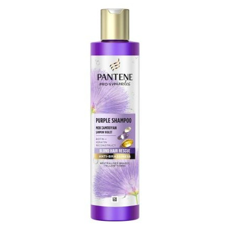 PANTENE Miracles Silk Purple Shampoo, шампоан, за руса коса, 250 мл