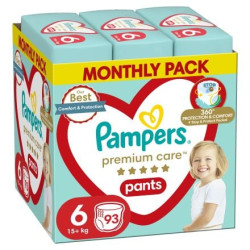 PAMPERS 9% ДДС Premium Care Размер 6, гащички, MSB, 93 бр.