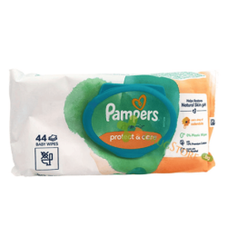 PAMPERS Harmonie Protect & Care, мокри кърпички, 44 бр.