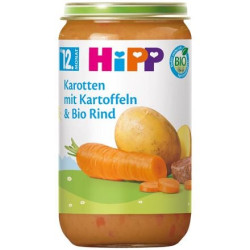 HIPP 6850 БИО Зеленчуци микс с Говеждо, пюре, 250 гр