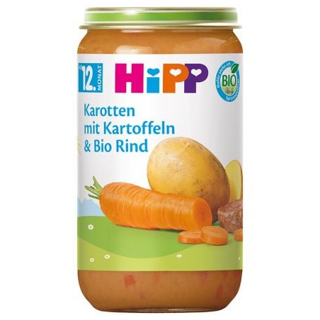 HIPP 6850 БИО Зеленчуци микс с Говеждо, пюре, 250 гр