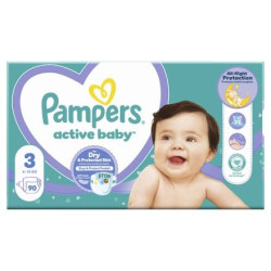 PAMPERS 9% ДДС Active Baby Размер 3, пелени, GP S3, 90 бр.