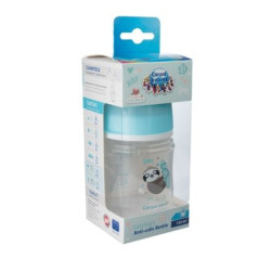 Бебешко шише антиколик с широко гърло Canpol Toys, синьо 120мл.