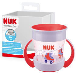 NUK EVOLUTION mini Magic Cup, Чаша 6+мес., розова, 160мл.