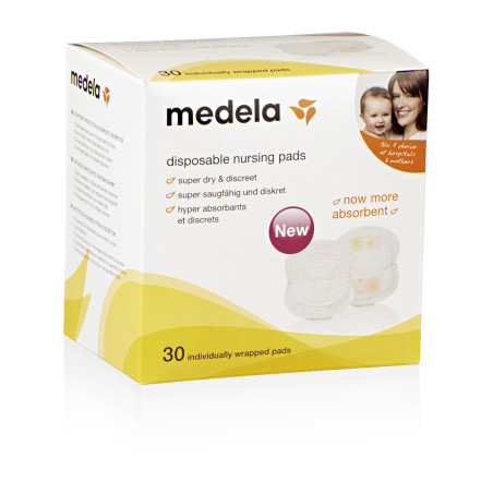 Подплънки за кърма за еднократна употреба Medela, 30 броя