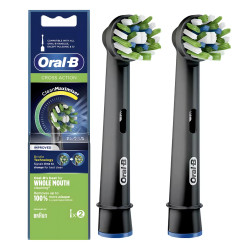 ORAL-B Cross Action Черен, накрайник за ел. четка за зъби, 2 бр.