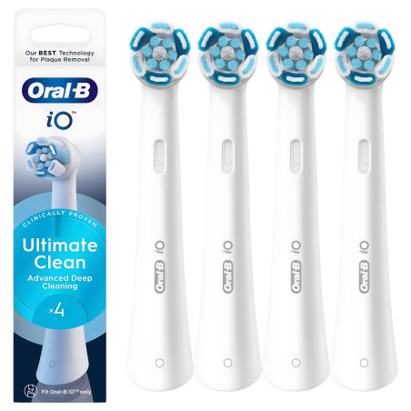 ORAL-B IO Ultimate Clean бял, накрайник за ел. четка за зъби, 4 бр.