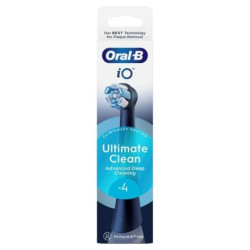 ORAL-B IO Ultimate Clean черен, накрайник за ел. четка за зъби, 4 бр.