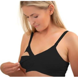 Сутиен за бременни и кърмачки Babyono, E70-75, черен