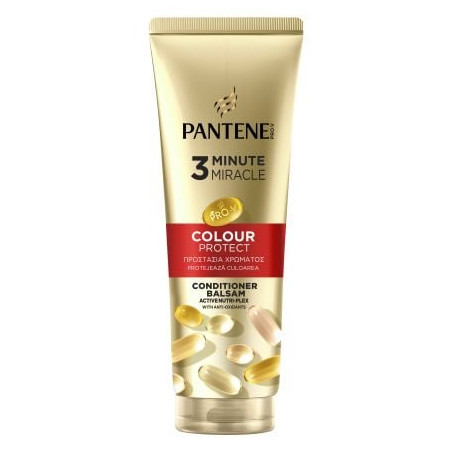 PANTENE Colour Protect 3 Minute Miracle, балсам, за боядисана коса, 220 мл