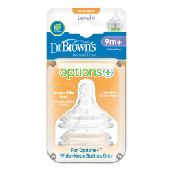 Силиконов биберон Dr. Brown's WN4201-INTL, етап 4, Options+, 2 броя