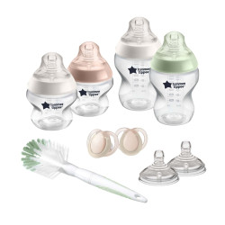 Комплект за новородено Tommee Tippee Natural Start самостерилизиращо, с четка за бебешки шишета