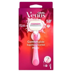 GILLETTE VENUS ComfortGlide Sugarberry Miami, самобръсначка, с поставка, 1 бр.