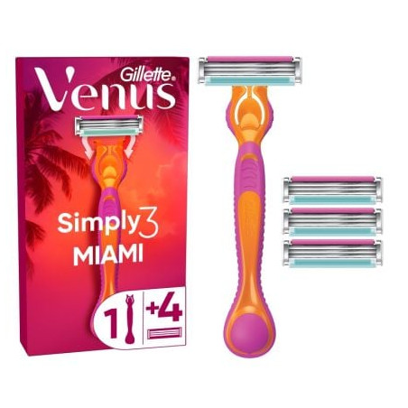 GILLETTE VENUS Simply 3 Miami, самобръсначка, с 4 ножчета