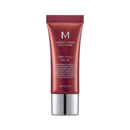 MISSHA M PERFECT COVER BB Крем spf42 No.23/Natural Beige, 20 мл.
