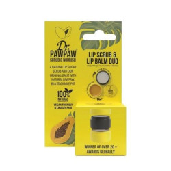 DR. PAWPAW Захарен скраб + балсам за устни, 16 гр