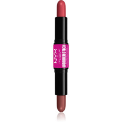 NYX PROFESSIONAL MAKE UP WONDER STICK Руж стик двоен Coral N Deep peach, 4 г