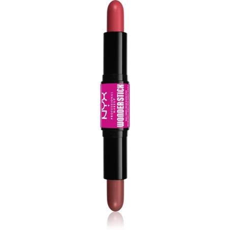 NYX PROFESSIONAL MAKE UP WONDER STICK Руж стик двоен Coral N Deep peach, 4 г