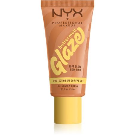 NYX PROFESSIONAL MAKE UP Buttermelt Glaze Фон дьо тен, Cashew Butta
