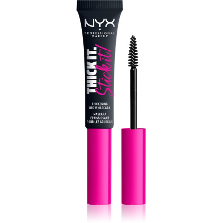 NYX PROFESSIONAL MAKE UP THICK IT STICK IT! Спирала за вежди Black, 7 мл