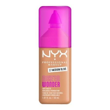 NYX PROFESSIONAL MAKEUP MAKE 'EM WONDER MEDIUM OLIVE Фон дьо тен 17