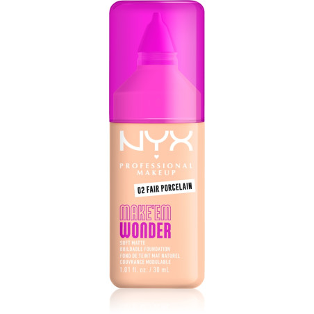 NYX PROFESSIONAL MAKEUP MAKE 'EM WONDER FAIR PORCELAIN Фон дьо тен 02