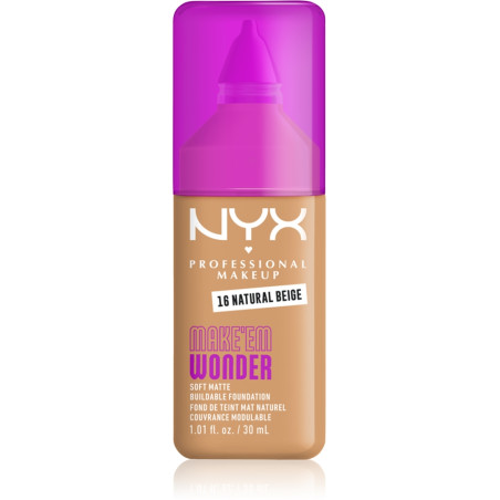 NYX PROFESSIONAL MAKEUP MAKE 'EM WONDER NATURAL BEIGE Фон дьо тен 16