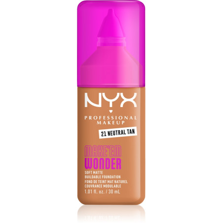 NYX PROFESSIONAL MAKEUP MAKE 'EM WONDER NEUTRAL TAN Фон дьо тен 21