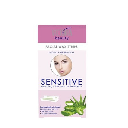 VICTORIA BEAUTY SENSITIVE Епилиращи ленти за лице, 20 бр.