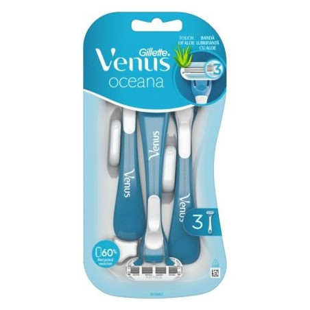 GILLETTE VENUS OCEANA Дамска еднократна самобръсначка, 3 бр./оп