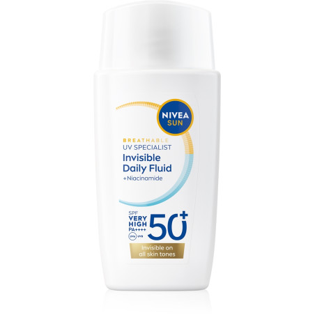 NIVEA SUN INVISIBLE DAILY Слънцезащитен флуид за лице SPF 50+ , 40 мл