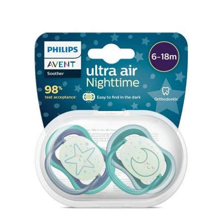 AVENT ULTRA AIR NIGHT Залъгалки, Луна, 6-18 м., 2 бр