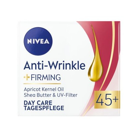NIVEA CLEVER AGE Стягащ дневен крем против бръчки 45+, 50 мл.