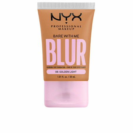 NYX PROFESSIONAL MAKEUPBARE WITH ME BLUR TINT Матиращ фон дьо тен 08 golden light