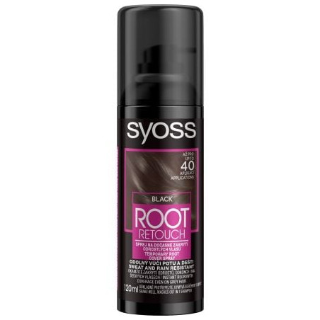SYOSS ROOT RETOUCHER Боядисващ спрей за коса Black, 120 мл.